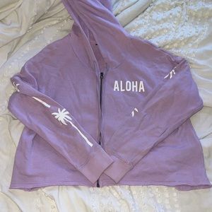 Limited edition Hawaii American Eagle cropped hoodie